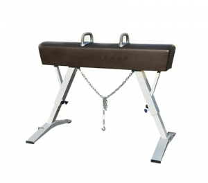 Competition pommel horse high grade steel stand PU gymnastic trainer vaulting pommels horse with handle