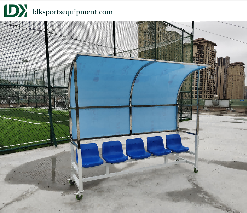 Soccer team shelter football substitute seat portable bench rest referee chair training equipment