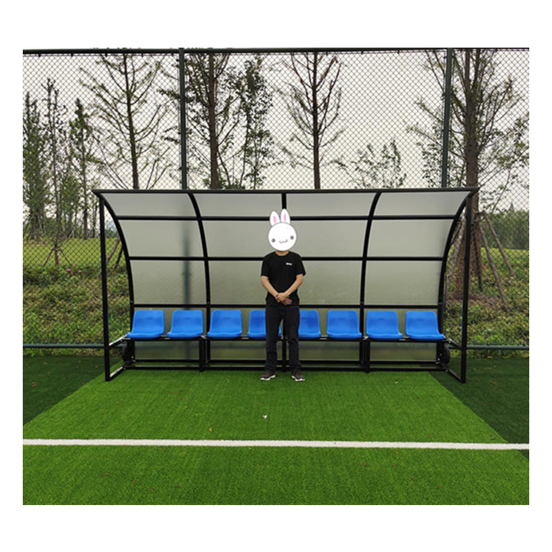 Professional Soccer Bench Seats Portable Football Shelter Aluminium Durable Soccer Team Shelter