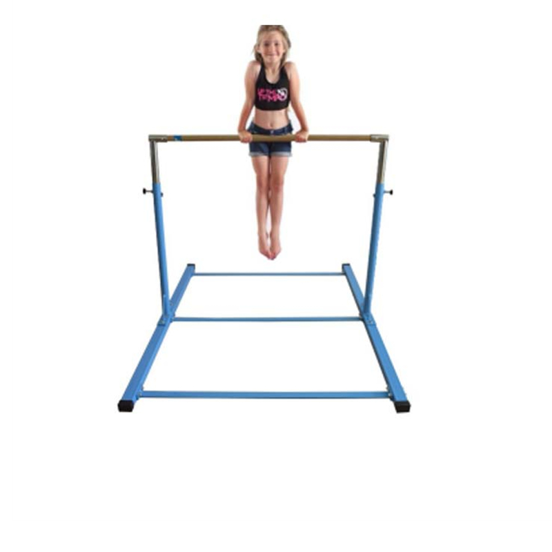 Junior height adjustable gymnastics horizontal bar for kids