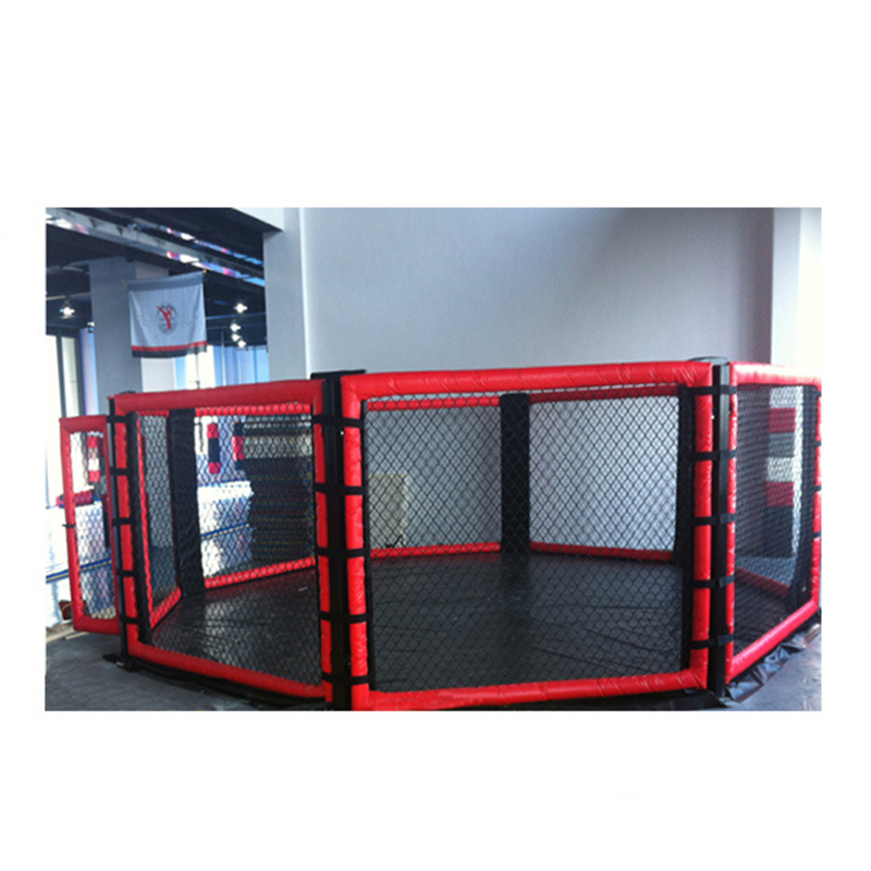 Custom Octagon Boxing Ring Design Fighting Floor Boxing Ring Wrestling MMA Floor Boxing Cage Featured Image