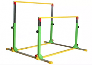 Kids gymnastics bars horizontal uneven parallel bars flying rings indoor adjustable 4-multi station multi gym equipment