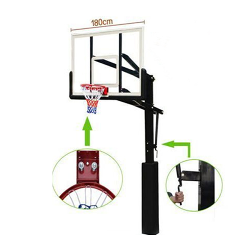 Hot sale  inground basketball hoop adjustable stand mini basketball hoop