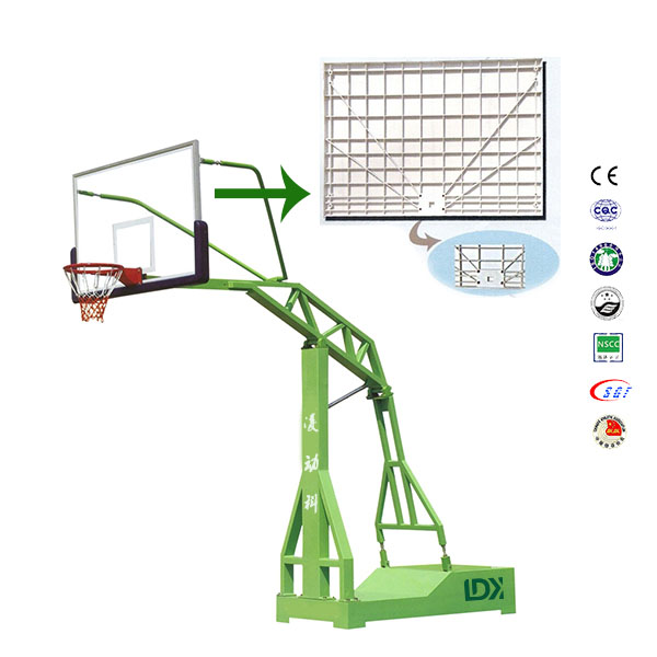 Competition standard outdoor  basketball hoop portable stand system  certified safty for school