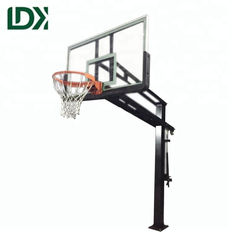 In-ground Outdoor Portable Height Adjustable Basketball Hoop Stand Equipment