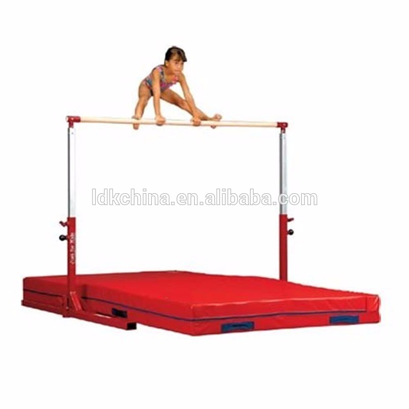 Hot sale gymnastics training equipment horizontal bars with fitted mats