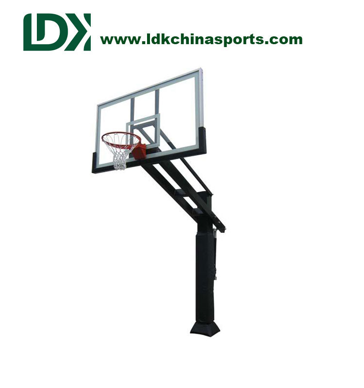 Height Adjustable inground basketball stand