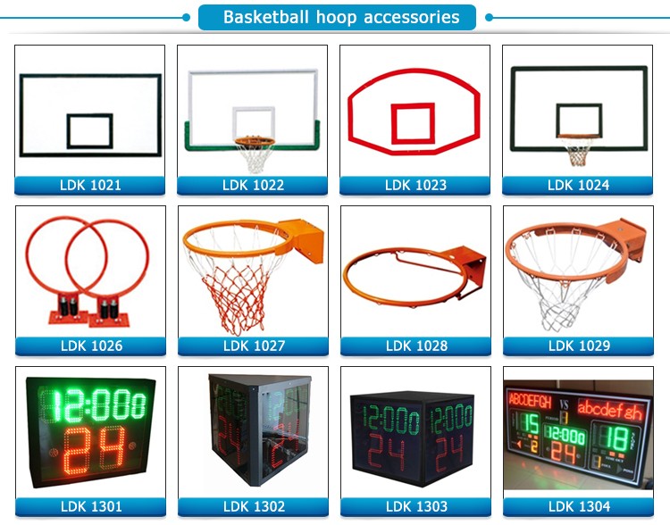 Custom basketball hoops stand SMC basketball backboard