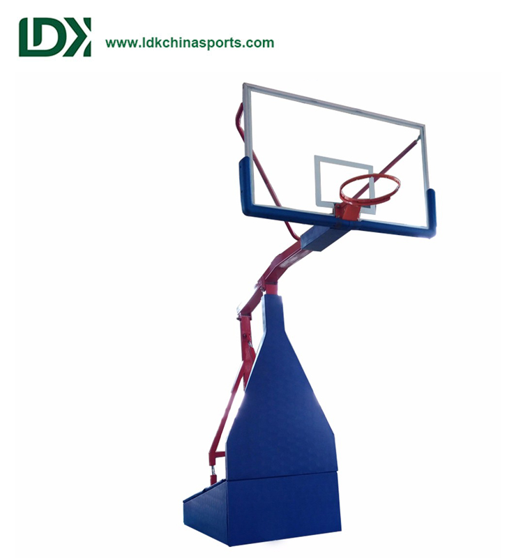 Renewable Design for Height Adjustable Basketball Hoop -
 Indoor Basketball Equipment Electric Hydraulic Basketball Hoop Adjustable – LDK