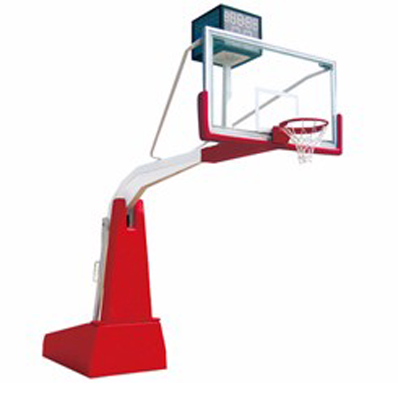 Certificated Spring Assisted Stainless Steel Basketball Stand Mei Protective Mat