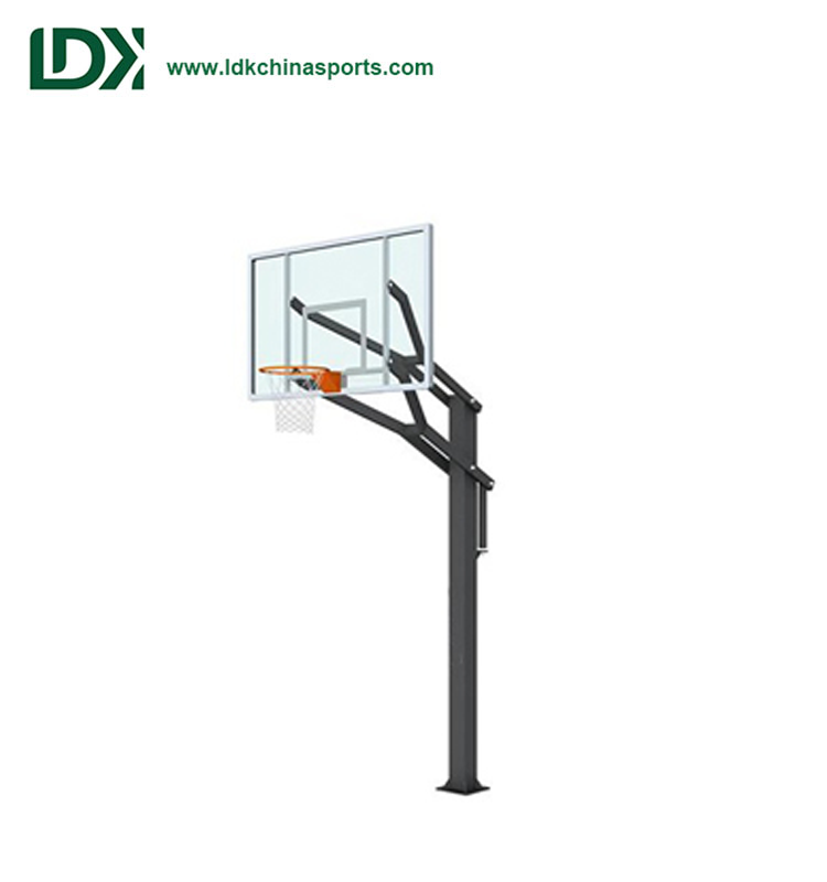 Factory best selling Boys Basketball Hoop - Outdoor Height Adjustable Steel Basketball Post Wholesale Mini Basketball Hoop – LDK