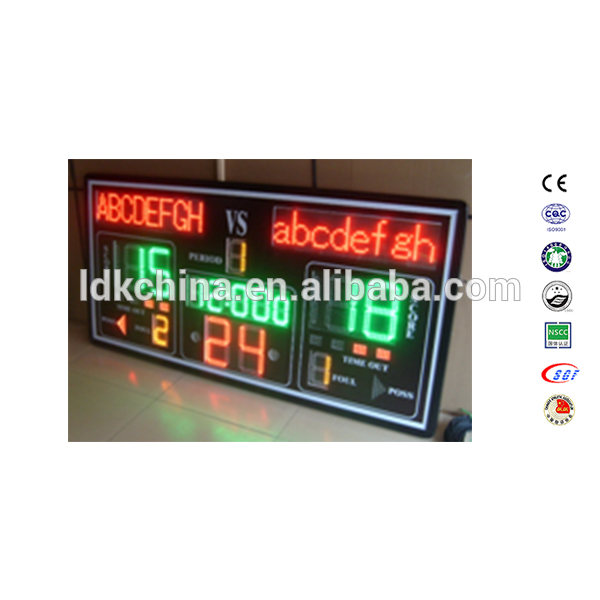 Factory supplied 7 Foot Basketball Hoop -
 Factory price custom multi-function LED basketball scoreboard – LDK