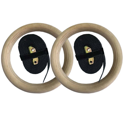 China Manufacturer for Gymnastics Balance Beam - 2019 Factory Price Nylon Straps Gymnastics Gym Wooden Rings – LDK