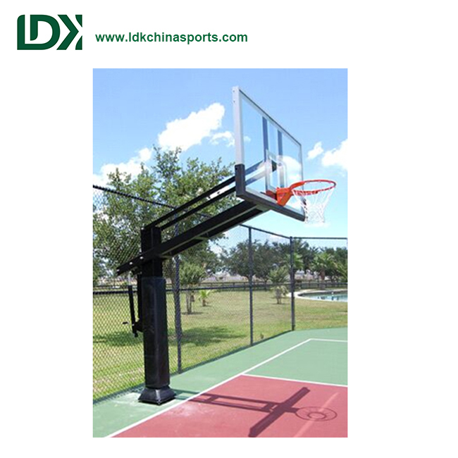 Inground Basketball Hoop Basketball Stand With Steel Ring For School