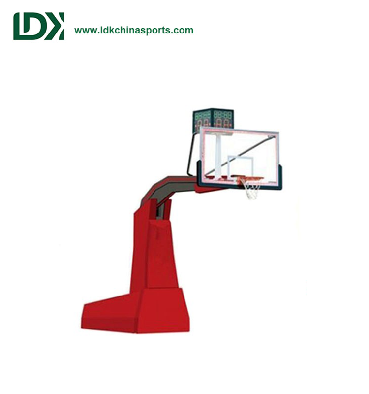 Certified Professional Competition Electric Hydraulic Basketball Hoops Customized