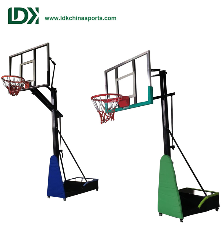 Factory directly supply Basketball Ring With Stand -
 Cheap adjustable Basketball Training Basketball Hoop Portable – LDK