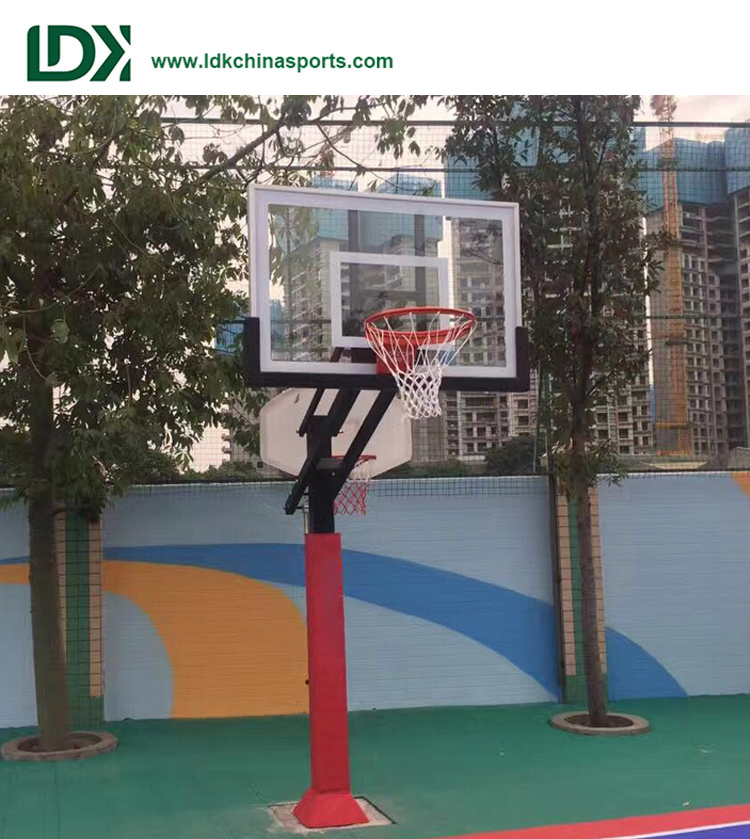 Leading Manufacturer for Assemble Basketball Board And Rim - The Best Adjustable Basketball Hoops Inground Basketball System – LDK