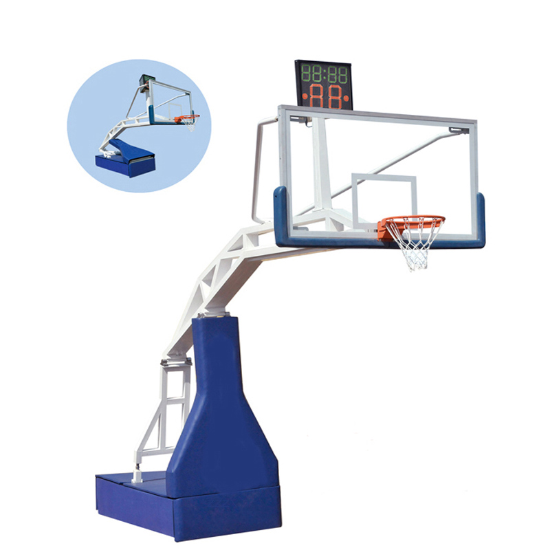 Custom made Stadium hydraulic basketball stand professional basketball goal