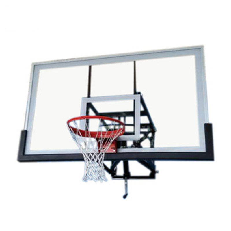 Adjustable wall mount suspended system ceiling mounted basketball board