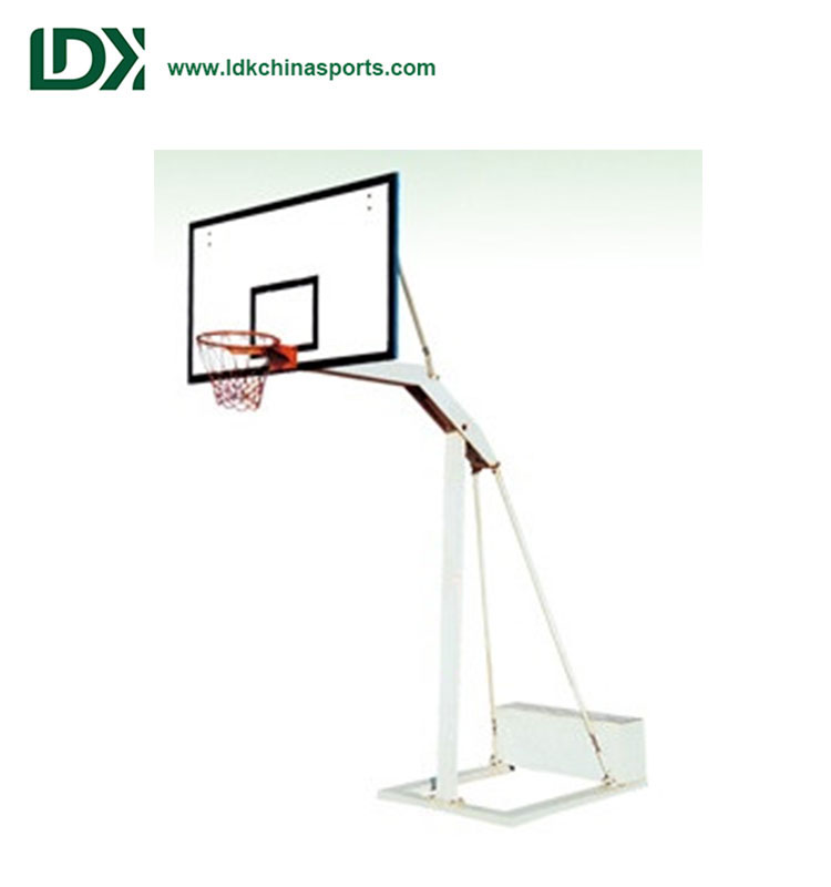 China Gold Supplier for Basketball Backboard For Sale - Outdoor White SMC backboard Steel basketball post – LDK