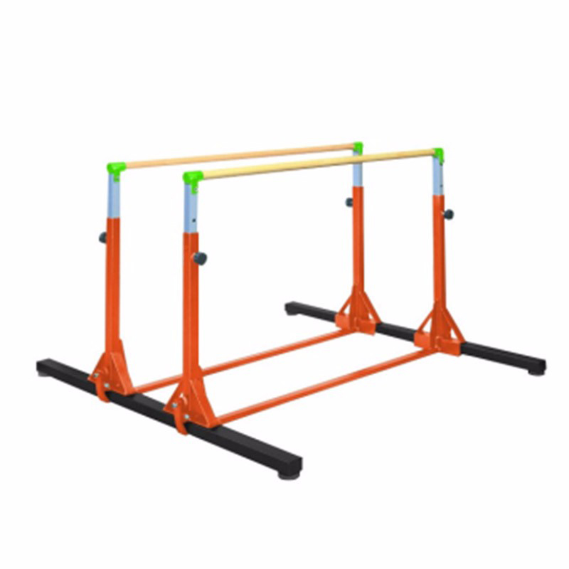 New Type Indoor Or Outdoor Portable Kids Gymnastics Equipment Parallel Bars With Mats