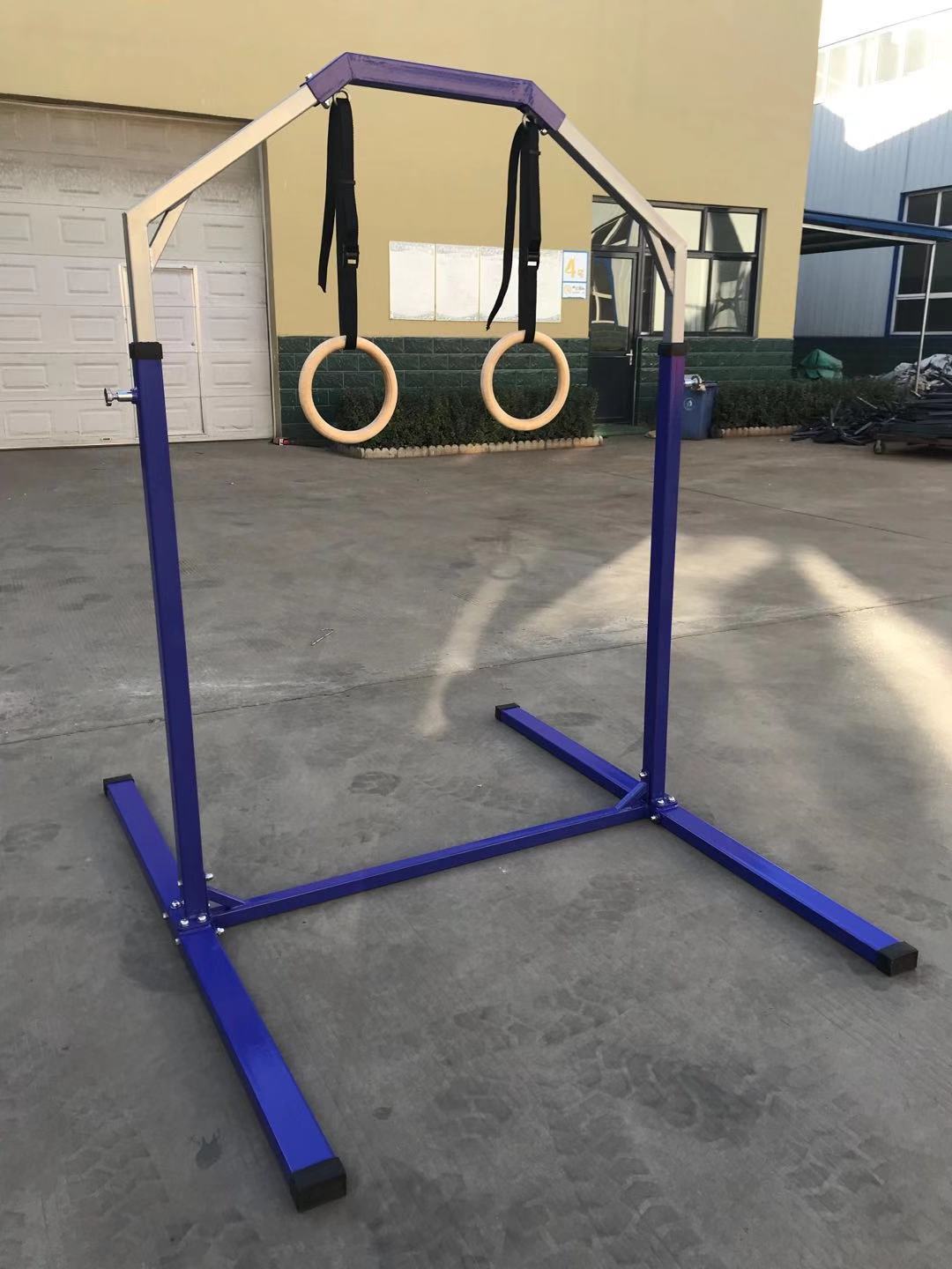 Custom Kids Gym Equipment Wooden Gymnastic Rings For Sale
