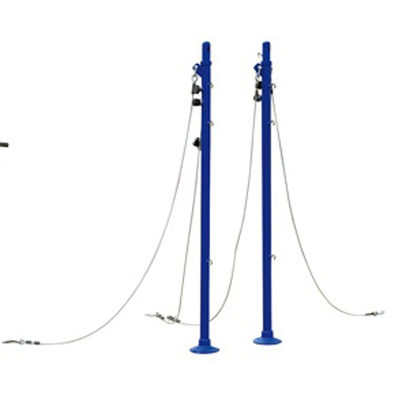 High quality volleyball and badminton net pole size badminton net stand