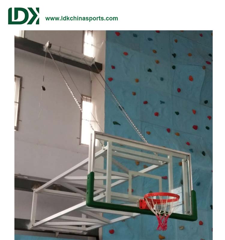 Europe style for Girls Gymnastics Equipment -
 Hot Tempered Glass Fixed Wall Mounted Basketball Hoop – LDK
