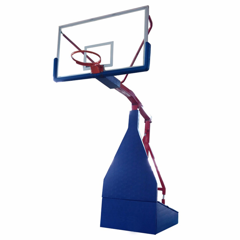 Portable hydraulic basketball stand height adjustable boys basketball hoop