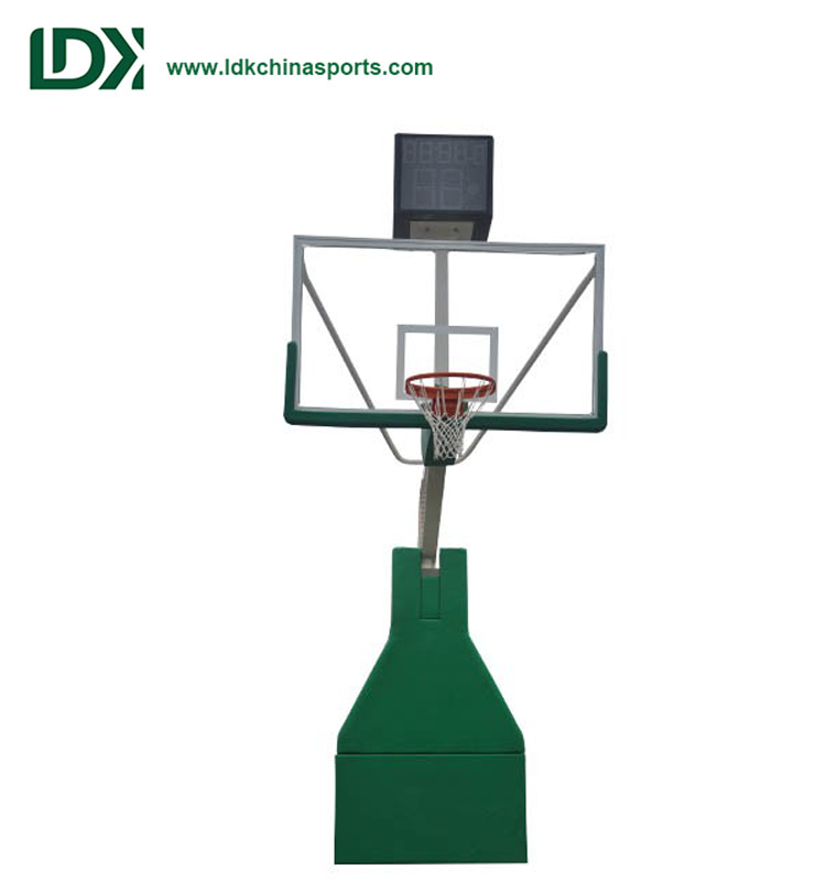 High Grade Steel Electric Hydraulic  Basketball Stand Hoop Portable