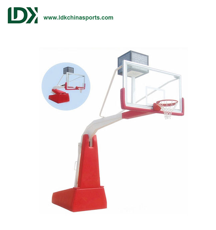 Elektrické hydraulické Basketball Hoop Basketbal Pohyblivý stojan Equipment