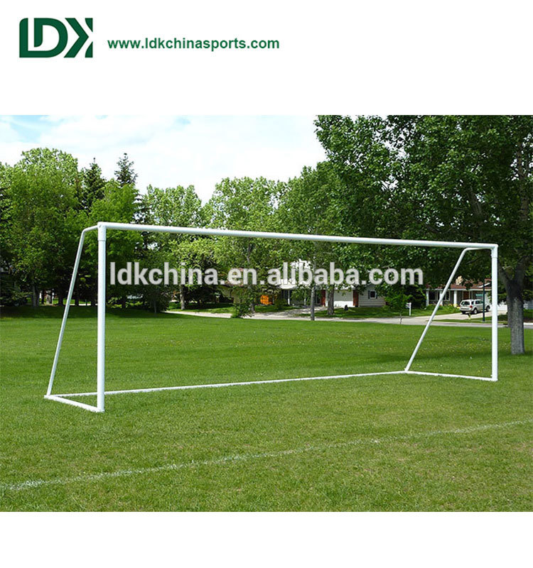 Standard football equipments steel 8×24 soccer goals