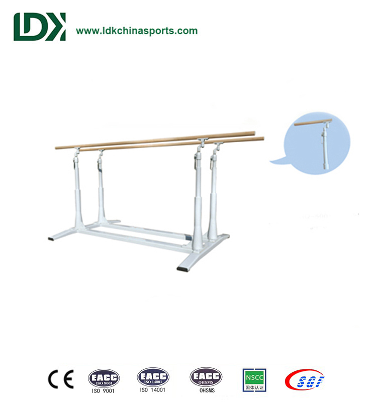 OEM Customized Height Basketball Ring -
 Adjustable Gymnastic Equipment Woon Parallel Bars For Sport Events – LDK