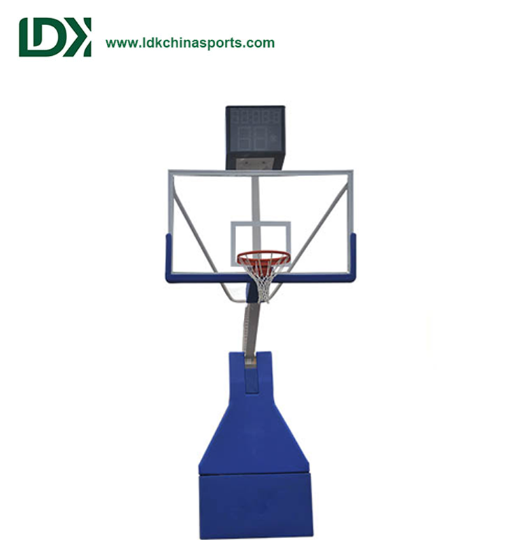 Hot Sale Electric Hydraulic Competition Portable Basketball Backstops Stand