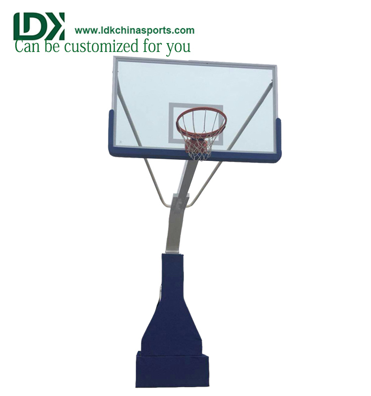 Top Suppliers Basketball Rim Wholesale -
 Manual Hydraulic Portable Adjustable Basketball Stand for competition – LDK