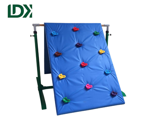 Factory made hot-sale Mini Foldable Treadmill - kids gymnastic Horizontal Bar including Rock Climbing Mat – LDK