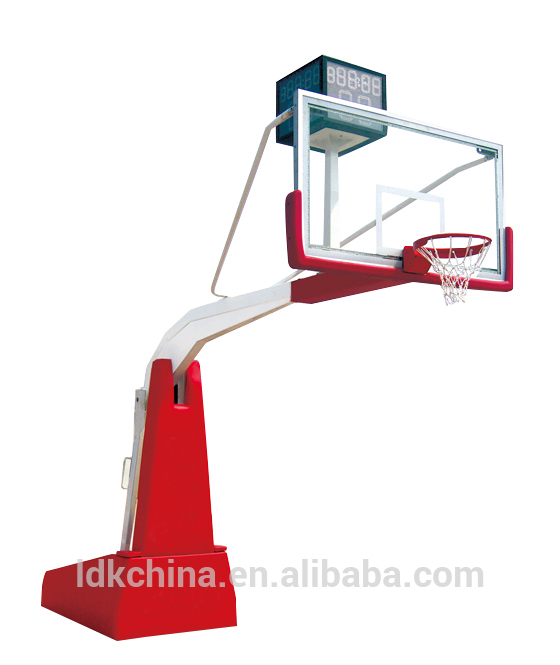 Portable MobileBasketball Equipment Folding Electric Hydraulic Basketball Stand