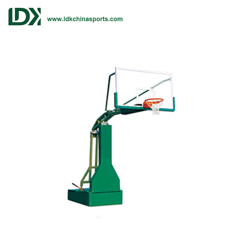 Manual hydraulic basketball ring stand movable equipe basketball hoop