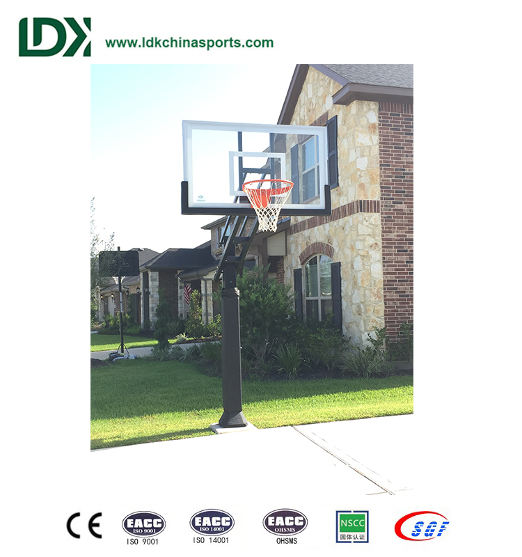 Outdoor Inground Basketball Stand Height Adjustable Basket Ball Goal/Hoops