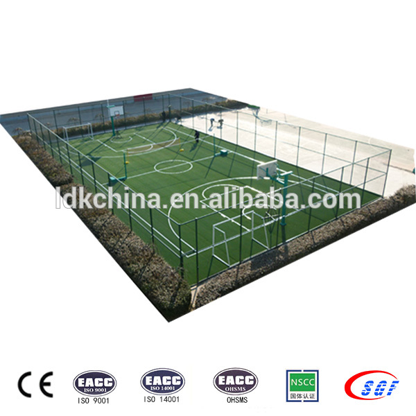 New design high grade steel soccer cage with fence ,soccer team shelter