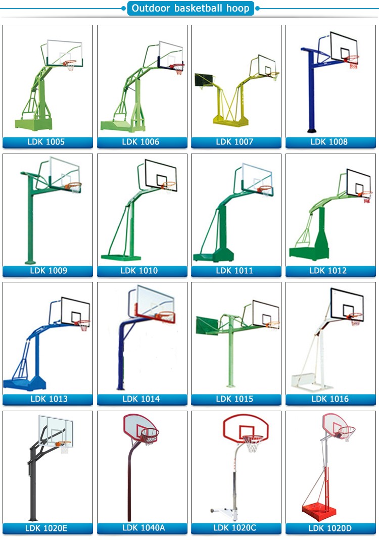 With durable SMC backboard basketball stand stainless steel basketball hoop