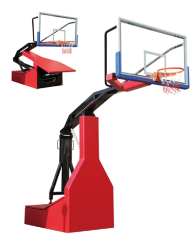 Indoor Spring Assisted Portable Basketball Stand/Hoops With Wheels