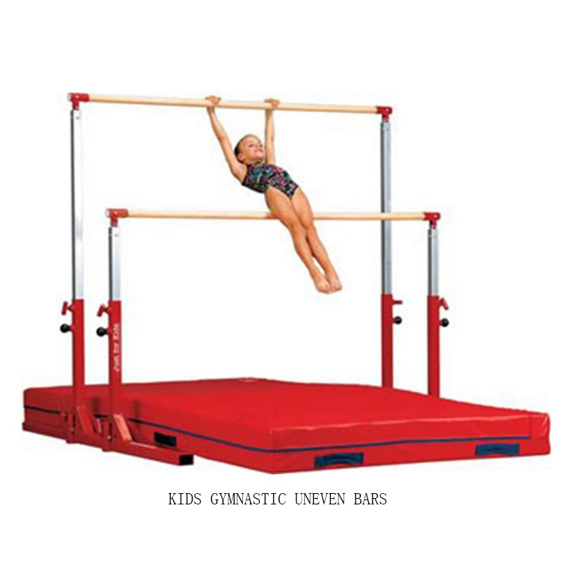 Kids Gymnastics Training Asymmetrical Bars Height Adjustable For Sale