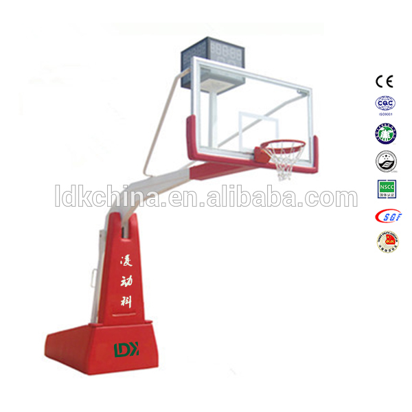 China wholesale Balance Beam And Bars - Foldable adjustable professional basketball goal with shot clock – LDK