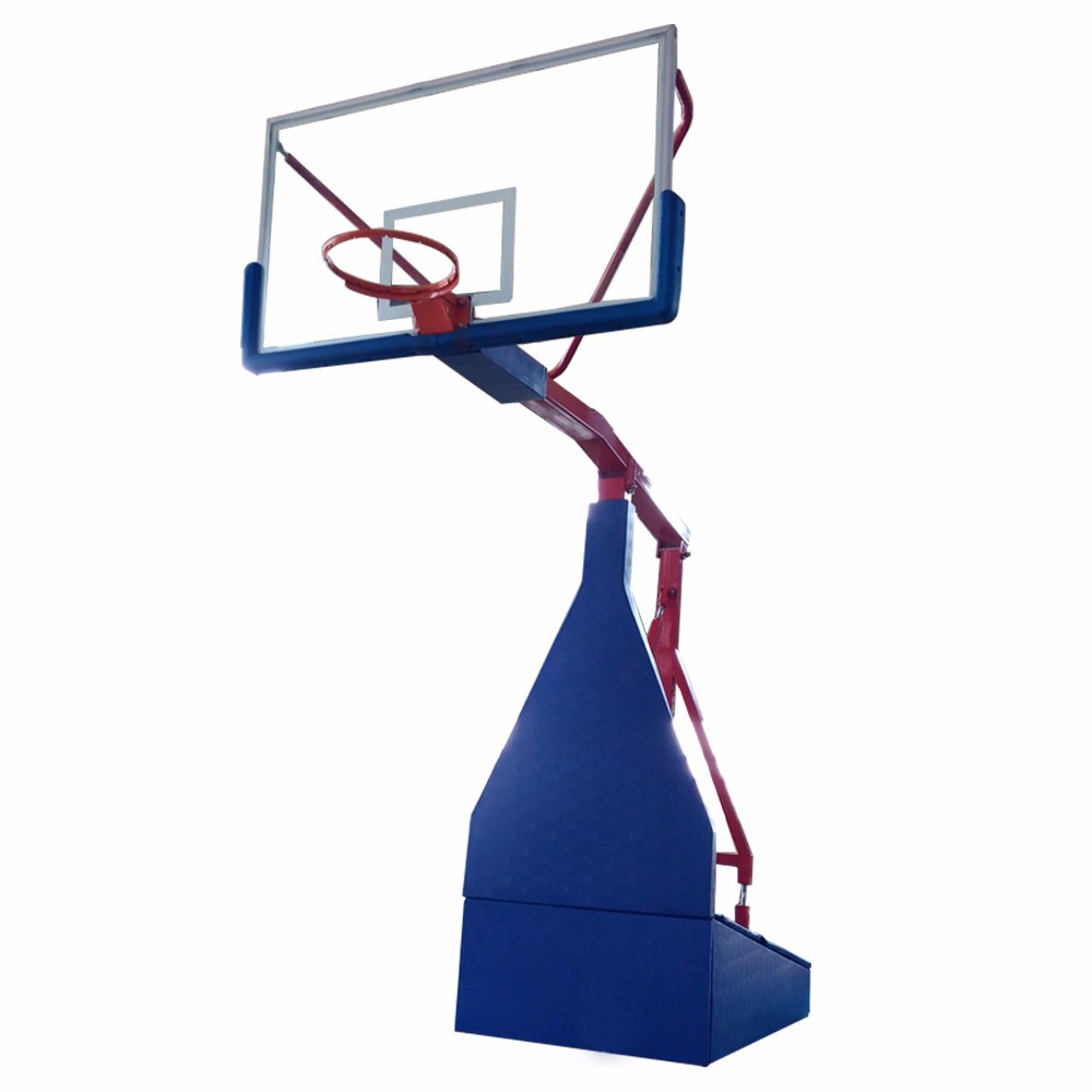 Basketball stand adjustable hydraulic portable folding basketball hoop stand