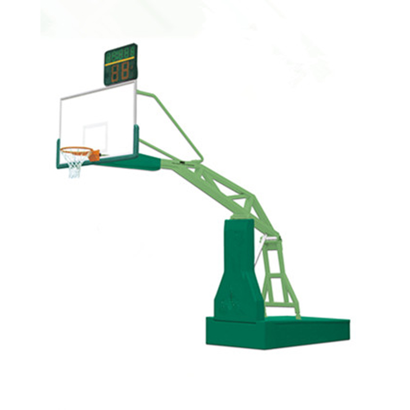 High quality remote control foldable hydraulic basketball stand lifetime basketball system