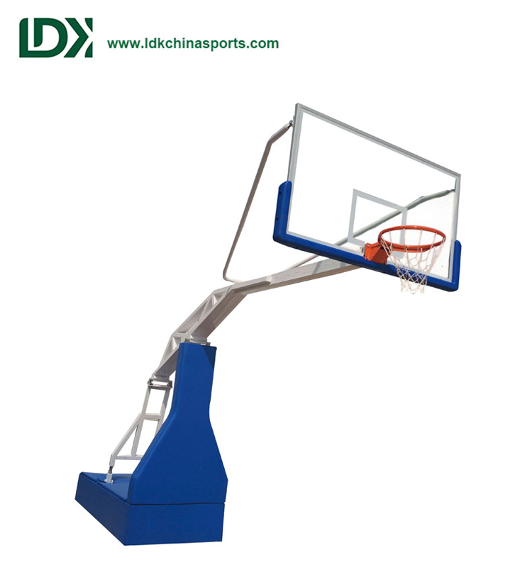 OEM Manufacturer Led Basketball Shot Clock -
 Popular Electric Hydraulic Basketball Hoops With Tempered Glass Backboard – LDK