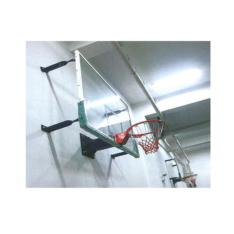 Indoor Fixed Height Glass Wall Mounted basketball hoop dimensions