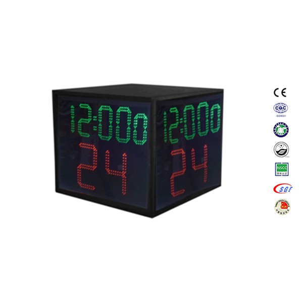 New Fashion Design for Indoor Horizontal Bar - 5 Digits LED Four Sided 24 second Shot Clock for basketball stand – LDK