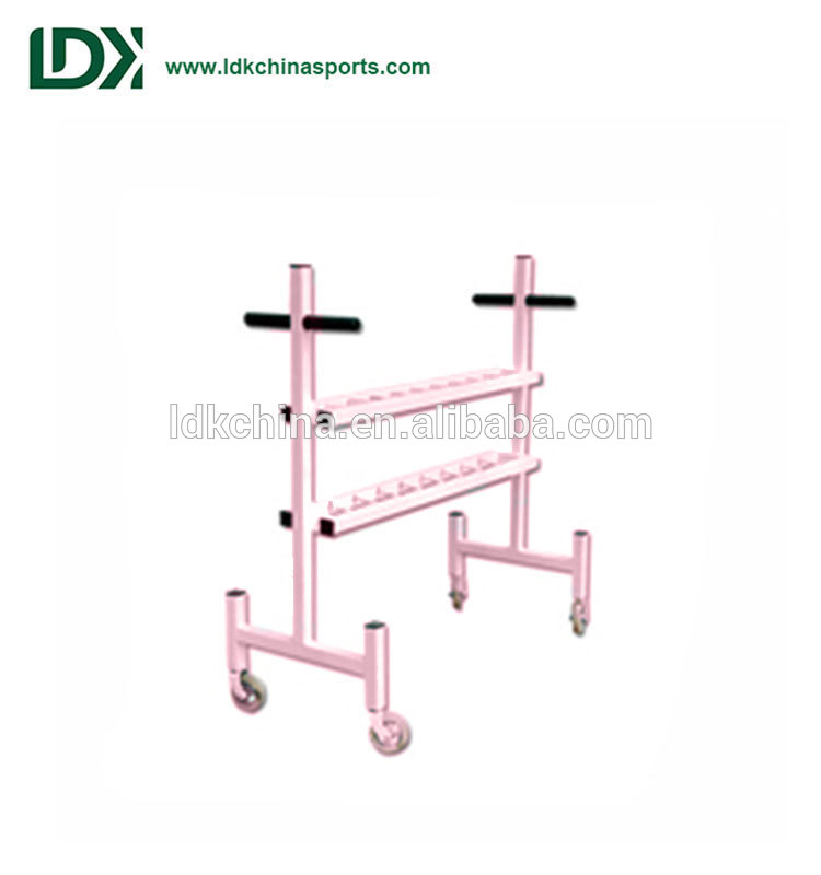 Outdoor adjustable field equipment shot put cart